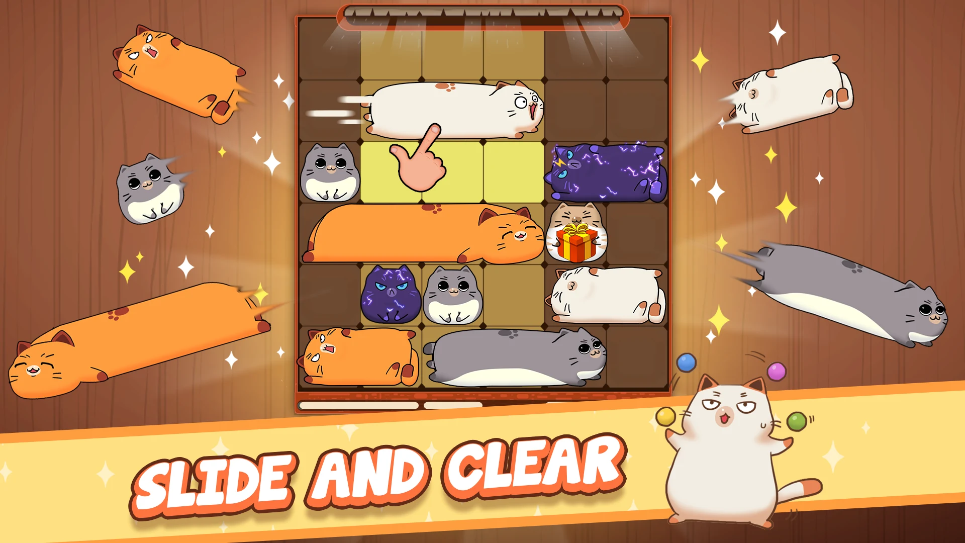Haru Cats: Cute Sliding Puzzle screenshot